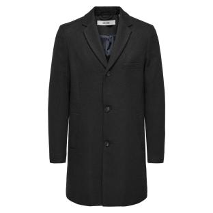 Schwarzer Herrenmantel Only &amp; Sons Maylon Ansicht 0