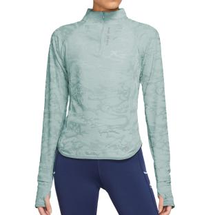 T-shirt Manches Longues Vert Femme Nike Midlayer vue 0