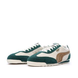 Baskets Vert/Beige Homme Puma Arizona Suede vue 0
