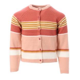 Pink Stripe Cardigan Girl EOM Ganon Photo of the Espace des Marques %store% store - view of %key%