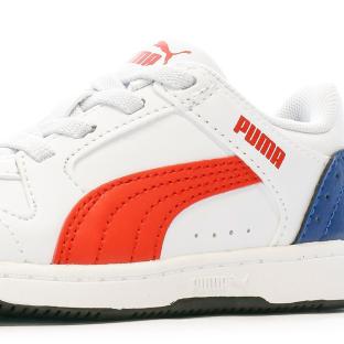 Baskets Bleu/Blanc/Rouge Garçon Puma Inf Reb vue 0