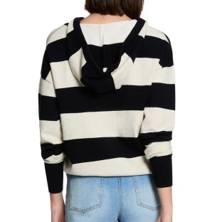 Pull Blanc/Noir Femme Morgan Preppy vue 0