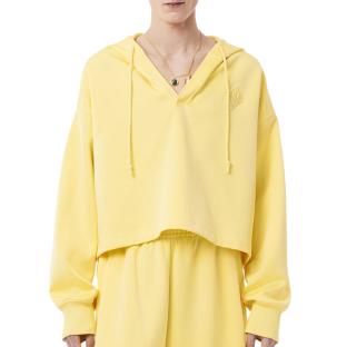Gelbes Damen-Sweatshirt Lacoste Runway Oversized Ansicht 0