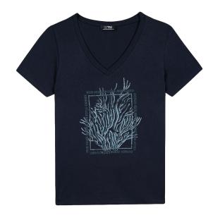 T-Shirt Marine Femme TBS SEVKITEE vue 0