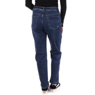 Jean Droit Bleu Femme Monday Premium 1833 vue 0