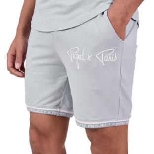 Short Gris Clair/Blanc Homme Project X Paris WW vue 0