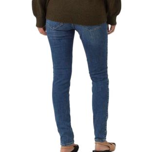 Jeans Regular Fit Bleu Femme Mamalicous Destroyed vue 0