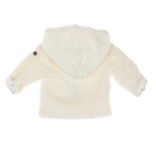 Manteau Sherpa Blanc Doux Fille EOM Ematurino vue 0
