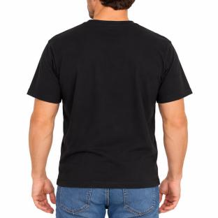 Schwarzes Herren-T-Shirt „Redskins“ mit Ärmeln Ansicht 0