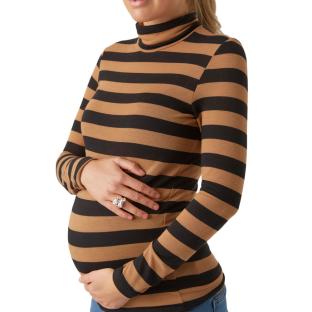 Orange/Schwarz Langarmshirt Frau Mamalicious Nellie Ansicht 0