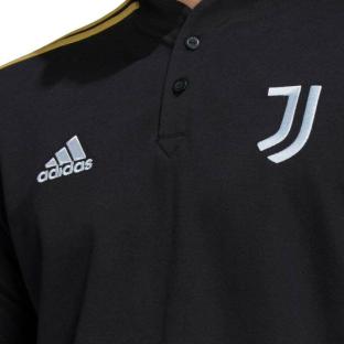Juventus Turin Polo de foot Noir Homme Adidas 2022/23 vue 0