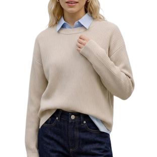 Pull Beige Femme Vero Moda Gold Lux vue 0