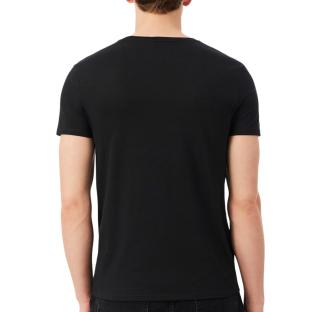 T-Shirt Noir Homme Lacoste TH5077 vue 0