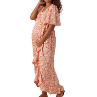 Orange/White Women's Dress Vero Moda Maternity Henna Photo of the Espace des Marques %store% store - view of %key%