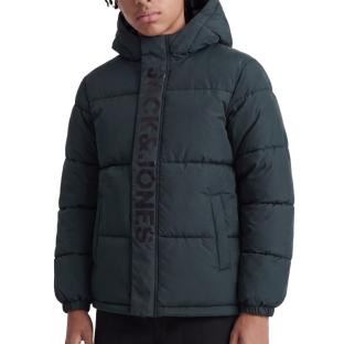 Doudoune Vert Foncé Garçon Jack & Jones Haste Puffer vue 0