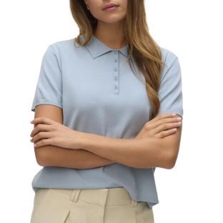 Vero Moda Lenny Women’s Blue Polo Shirt Photo of the Espace des Marques %store% store - view of %key%