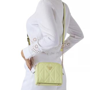Sac à Bandoulière Jaune Femme Guess Aldina vue 0