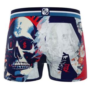 Boxer gris/azul marino para hombre Freegun de microfibra ver 0