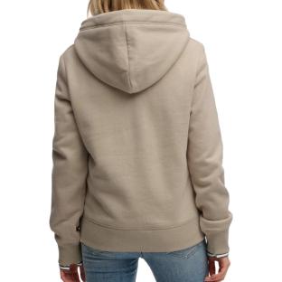 Sudadera beige para mujer Superdry Essential Logo ver 0