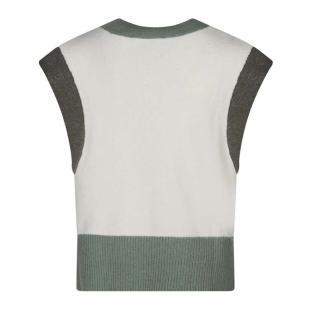 Women's white/green sweaterTeddy Smith Silvia Photo of the Espace des Marques %store% store - view of %key%