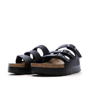 Sandales Noires Femme Birkenstock Arizona Papflex vue 0