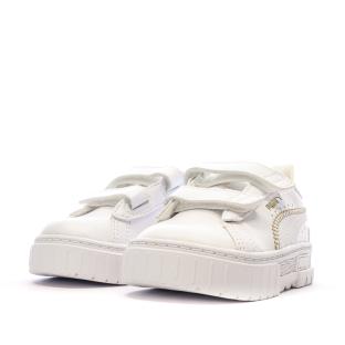 Baskets Blanches Fille Puma Stitching vue 0
