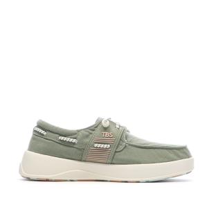 Chaussures bateau Vert Femme TBS Cotton Canvas Argile vue 0