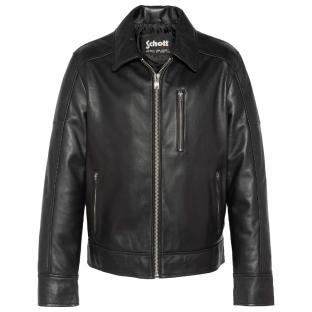 Blouson Noir Homme Schott LCADAM vue 0