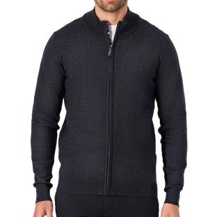 Men’s Navy Zip-Up Sweatshirt by Teddy Smith Martyn Photo of the Espace des Marques %store% store - view of %key%