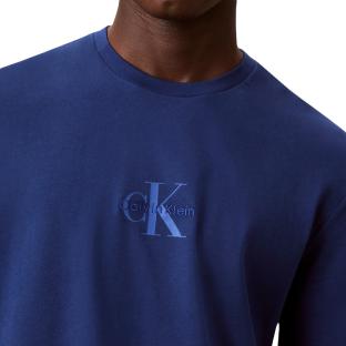 T-Shirt Bleu Homme Calvin Klein Jeans Microsss vue 0