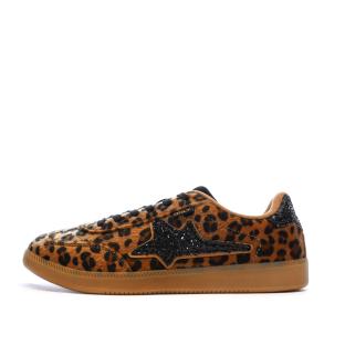 Baskets Camel/Noires Femme Only Sandra vue 0