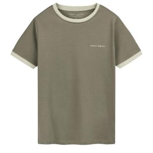 T-shirt Kaki/Beige Garçon Teddy Smith 61007493D vue 0