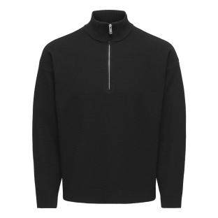 Schwarzer Herren-Trucker-Pullover von Only & Sons Carter Ansicht 0