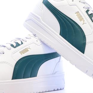 Weiß-grüne Herren-Sneaker Puma Shuffle Downtown Ansicht 0