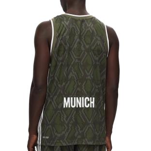 Bayern München Basketballtrikot Khaki Herren Adidas BSTN Ansicht 0