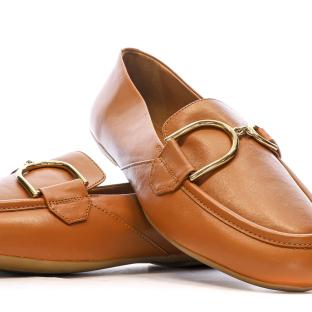 Mocassin Marron Femme Geox Palmaria vue 0