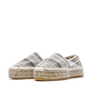 Women’s White/Black Espadrilles – Pare Gabia Aduna Photo of the Espace des Marques %store% store - view of %key%