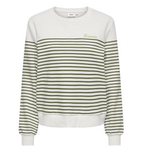 Weiß/Grünes Sweatshirt für Damen von Only Bine Ansicht 0