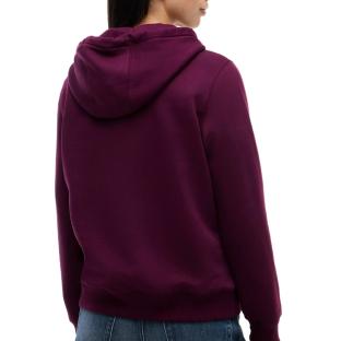 Tommy Hilfiger Flag1 Damen-Kapuzenpullover in Bordeaux Ansicht 0