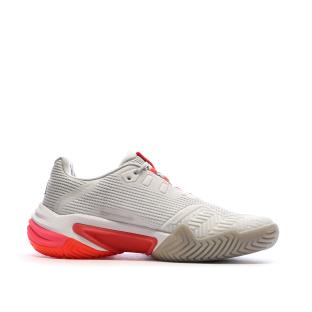 Chaussures de tennis Blanches/Roses Femme Adidas Barricade vue 0