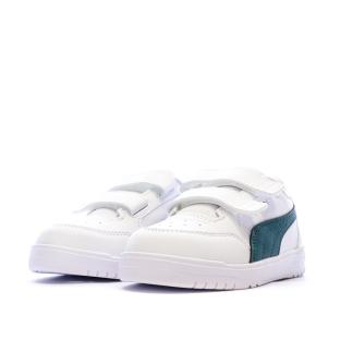 White/Green Puma Shuffle Downtown Boys’ Trainers Photo of the Espace des Marques %store% store - view of %key%