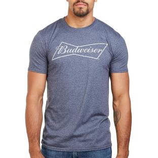 Camiseta gris de hombre Budweiser Bow ver 0