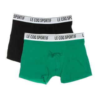 x2 Boxers Vert/Noir Homme Le Coq Sportif Camuset sport vue 0