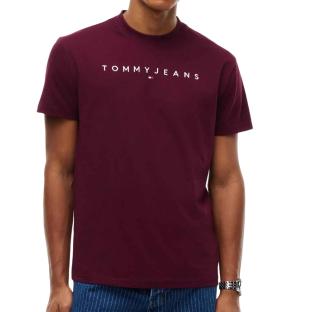 Tommy Hilfiger Reg Linearss Men’s Bordeaux T-shirt Photo of the Espace des Marques %store% store - view of %key%