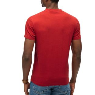 T-shirt Rouge Homme Superdry Vintage LogoR6T vue 0