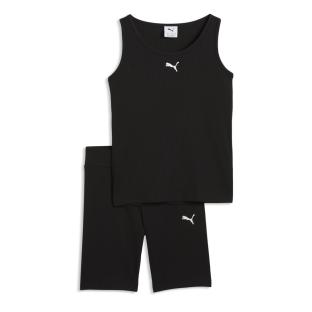 Puma Ess Elevated Rib Tan Girls’ Black Set Photo of the Espace des Marques %store% store - view of %key%