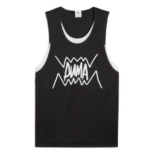 Basketball-Tanktop Schwarz Mann Puma Jaws Core Tank Ansicht 0