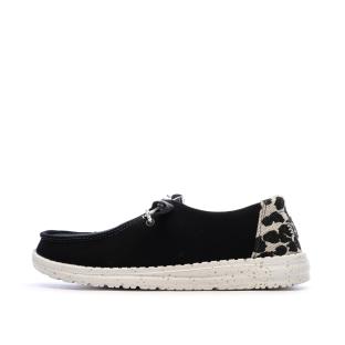 Hey Dude Blackleopard Women’s Black Shoes Photo of the Espace des Marques %store% store - view of %key%