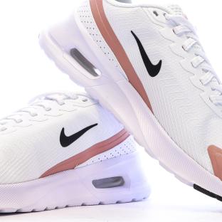Baskets Blanches/Roses Femme Nike Air Max Nuaxis vue 0
