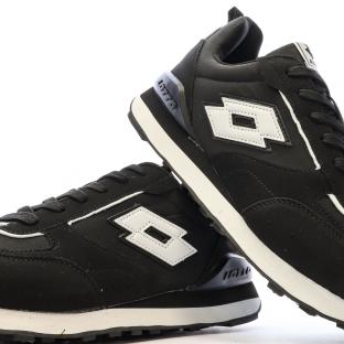Baskets Noir/Blanche Homme Lotto Twenty 5 vue 0